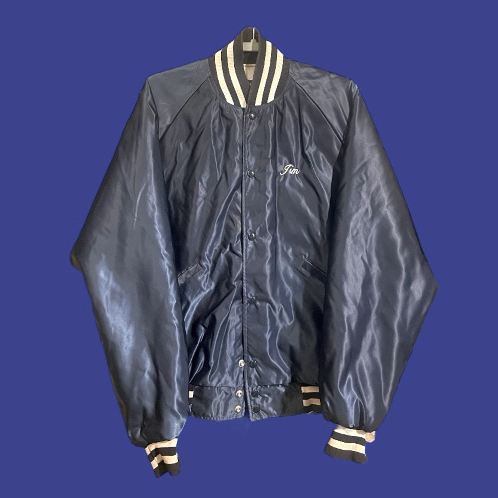VINTAGE ROYAL BLUE BOMBER